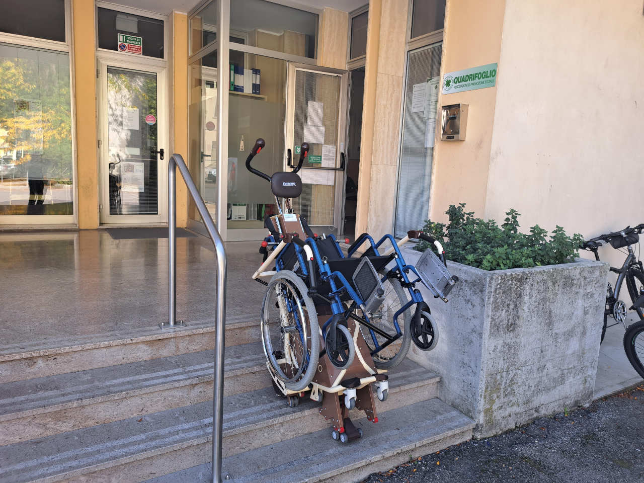 Montascale antiribaltamento